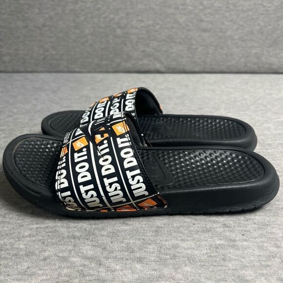 Nike Just Do It Print Slide Sandals Nick Benassi Mens Size 7 - Picture 6 of 9